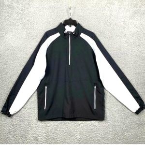 FootJoy FJ Men's 1/4 half Zip Windbreaker Golf Jacket w pocket sz L Large